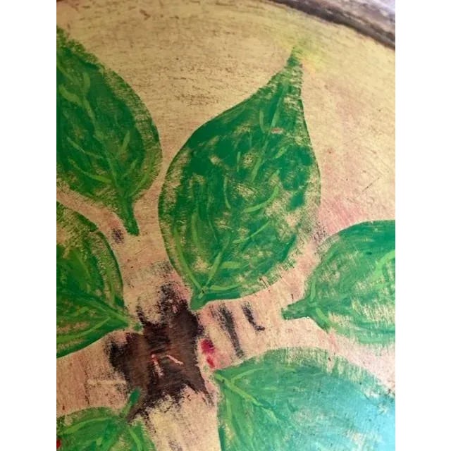 Contemporary Hand-Painted Wood Bowl For Sale - Image 4 of 6