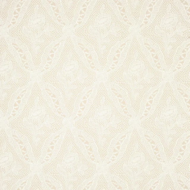 Not Yet Made - Made To Order Sample - Schumacher Cosette Lace Wallpaper in Sand For Sale - Image 5 of 5