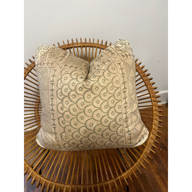 Fortuny Fortuny Ashanti Pattern Down Cushion For Sale - Image 4 of 8