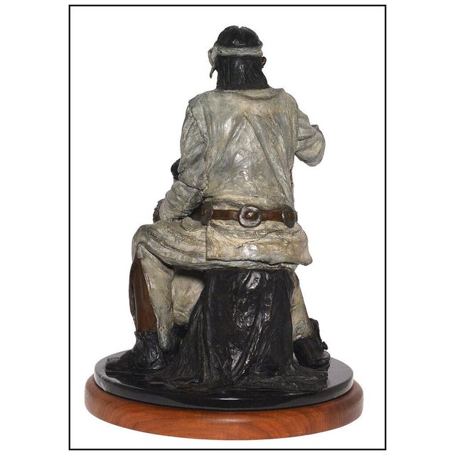 The artwork here, "Brotherhood Unbound", is a wonderful depiction of an older native american man giving direction to a...