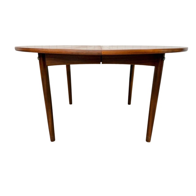 1960s Mid-Century Danish Modern Hans Wegner Round Teak Dining Table - Refinished! For Sale - Image 5 of 7