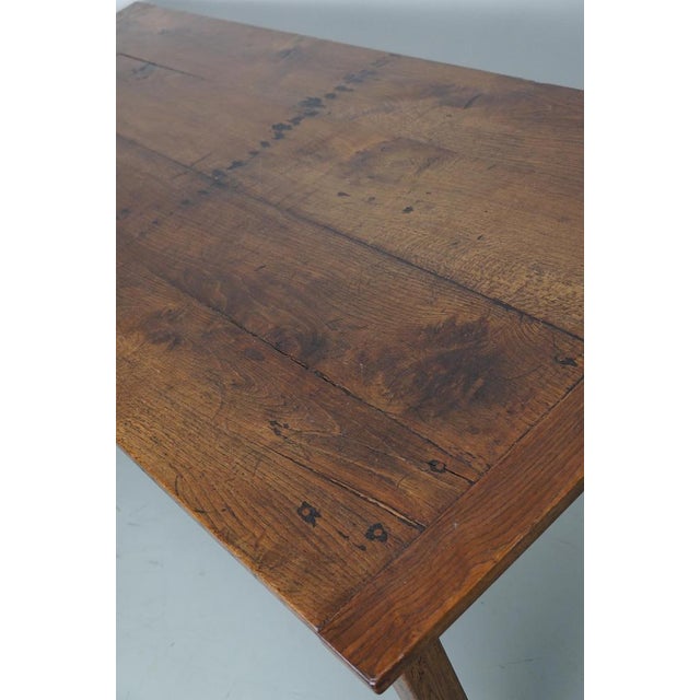Antique French Farmhouse Dining Table in Oak For Sale - Image 18 of 18
