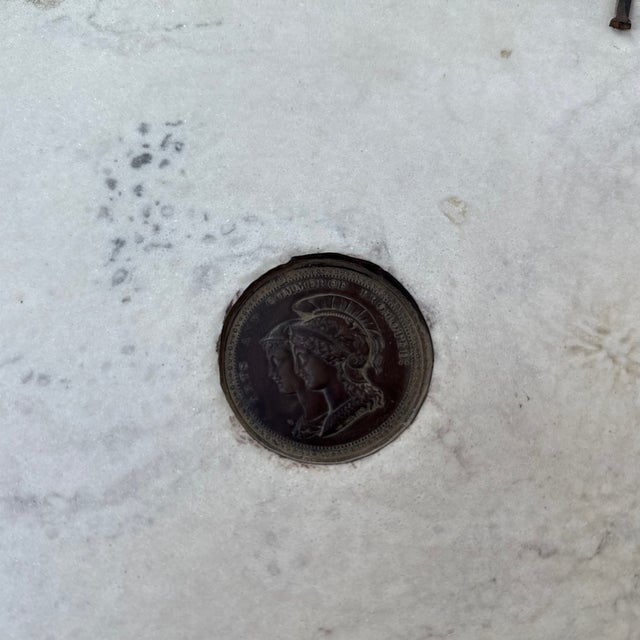 J.P.Myers 1882 Manufacturers - Relief Tableau in Alabaster Dust For Sale - Image 10 of 10