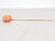 Gold Vintage 10k Gold & Carved Coral Bead Stickpin For Sale - Image 8 of 12