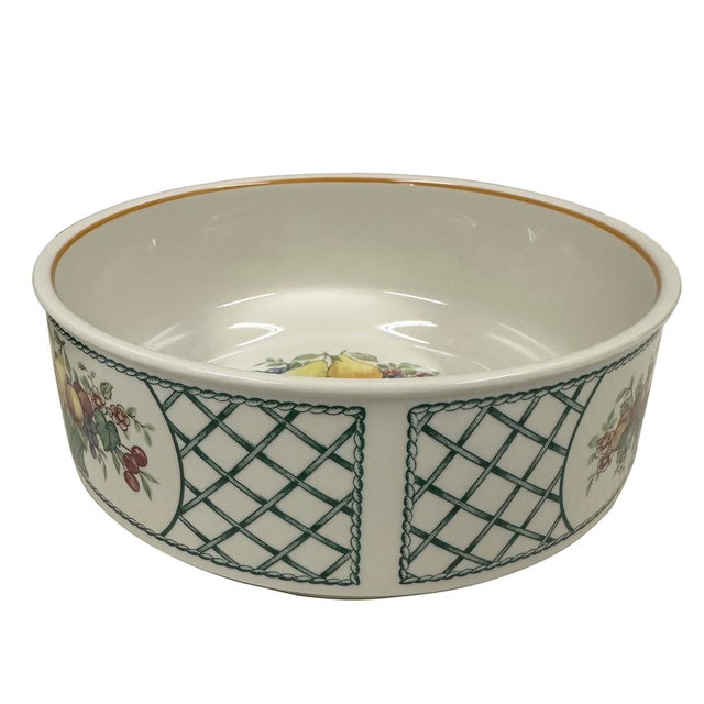 This is a porcelain serving bowl in the "Basket" pattern by Villeroy & Boch in Germany. Originally introduced in 1983,...