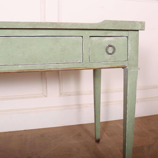 English Painted Oak Desk For Sale - Image 5 of 12