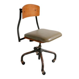 Industrial Posture Swivel Desk Chair by Harter For Sale