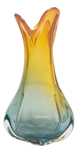 Vase by J. Hospodka for Chribska Glassworks, Former Czechoslovakia, 1960s