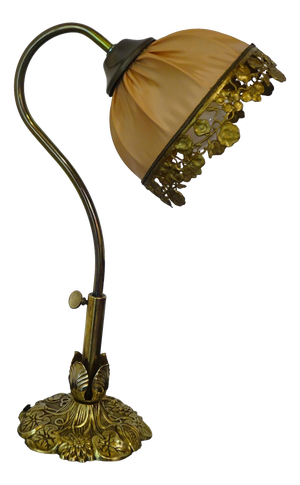 Bronze Swan-Neck Lamp from Le Dauphin, 1976