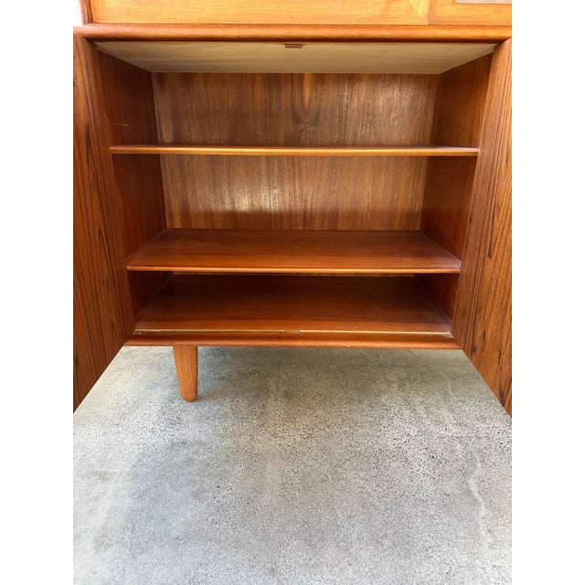 1960s Mid Century Danish Modern Teak Cabinet For Sale In San Francisco - Image 6 of 18