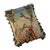 This pillow features a lady holding a hunting falcon, surrounded by architectural columns. The imagery itself evokes a...