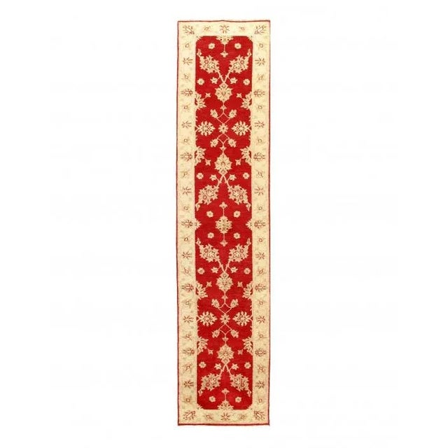 Pasargad Red Hand Knotted Oushak Runner For Sale - Image 4 of 4