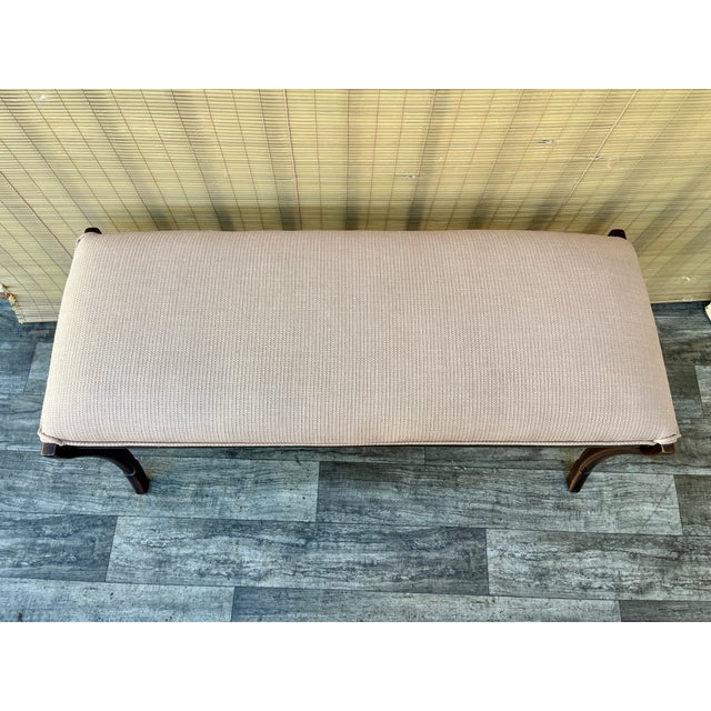 Early 21st Century Art Deco Revival Upholstered Bench by Kreiss Collection Furniture. For Sale - Image 18 of 18
