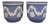 Mid-Century Blue Jasperware Cachepots with Neoclassical Reliefs by Wedgewood, 1950s, Set of 2 For Sale