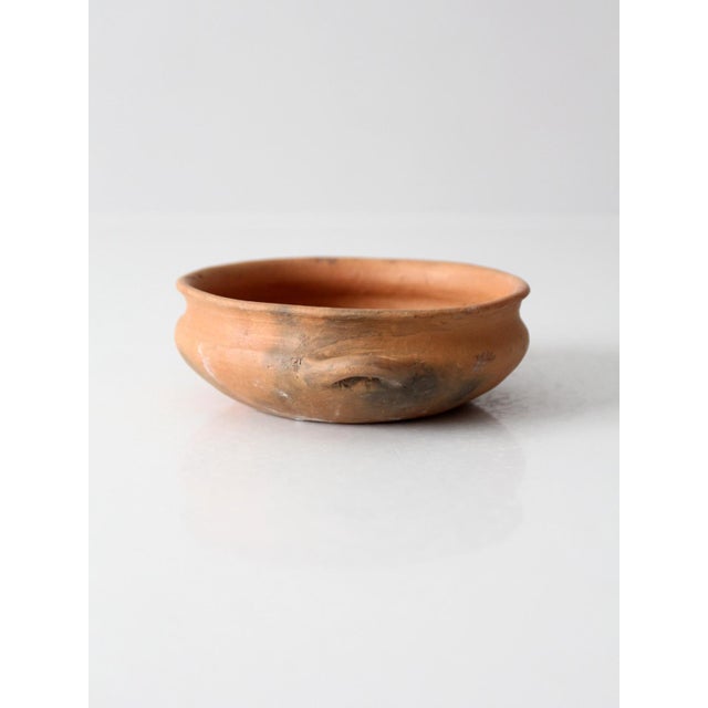 Antique Terra Cotta Bowl With Loop Handles For Sale - Image 6 of 10