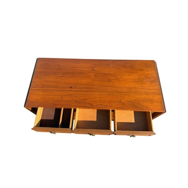 Mid 20th Century Mid 20th Century Dixie Drop Leaf Bar Server Hollywood Regency Rolling Cart Buffet For Sale - Image 5 of 13