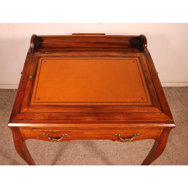 Napoleon III Walnut Desk or Games Table For Sale - Image 11 of 13