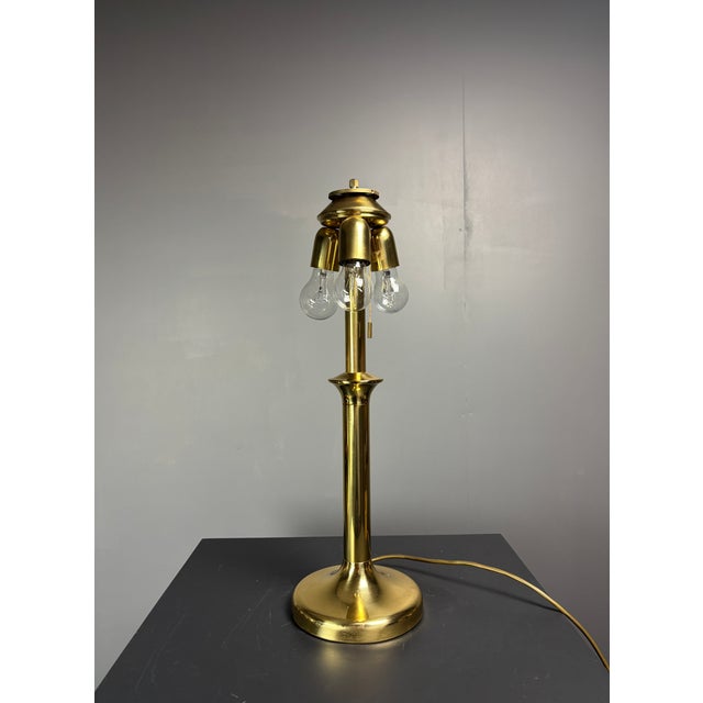 Mid-Century Modern Mid-Century Italian Pencil Reed, Rattan and Brass Mushroom Table Lamp, 1970s For Sale - Image 3 of 17