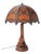 Black Forest Table Lamp with Handcrafted Dwarf and Magic Mushrooms, Germany, 1920s For Sale