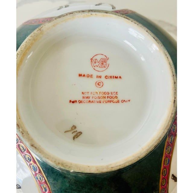 Vintage Wbi Equestrian Polo Decorative Centerpiece Bowl For Sale - Image 9 of 9