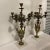 Fine French Art Nouveau Bronze Candelabra on Marble Bases - A Pair For Sale - Image 6 of 7