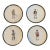 Mid 20th Century United States Ceramic Co. Plates - Set of 4 For Sale