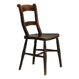 19th Century France Brown Wood Lounge Chair For Sale