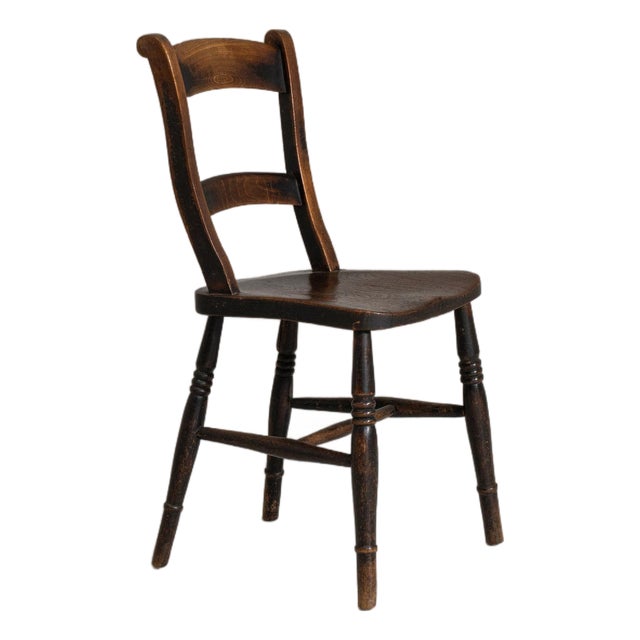 19th Century France Brown Wood Lounge Chair For Sale