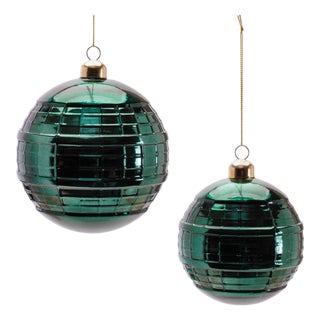 Glass Ball Ornament Set of 4 For Sale