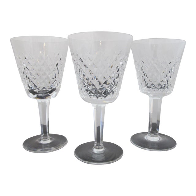 Waterford Crystal Alana Claret 5 7/8" Wine Glass Set of 3 For Sale
