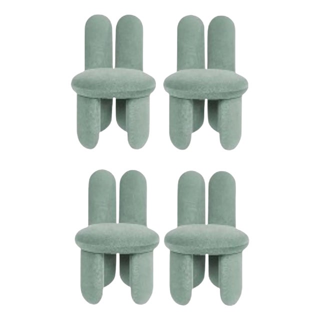 Gentle 933 Glazy Chairs by Royal Stranger, Set of 4 For Sale