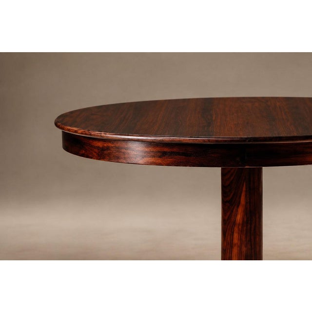 Wood Brazilian Modern Rosewood Round Dining Table by Celina Decorações, 1960s For Sale - Image 7 of 16