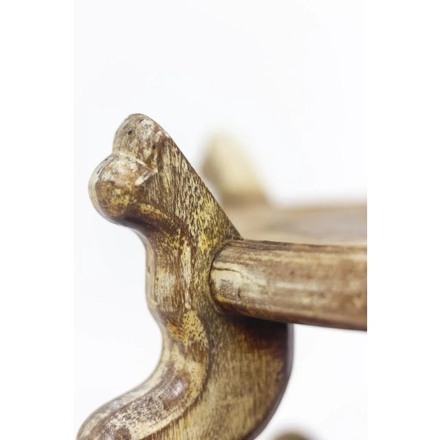 Wood Asian Style Plinths in Ironwood, 1900s, Set of 2 For Sale - Image 7 of 8