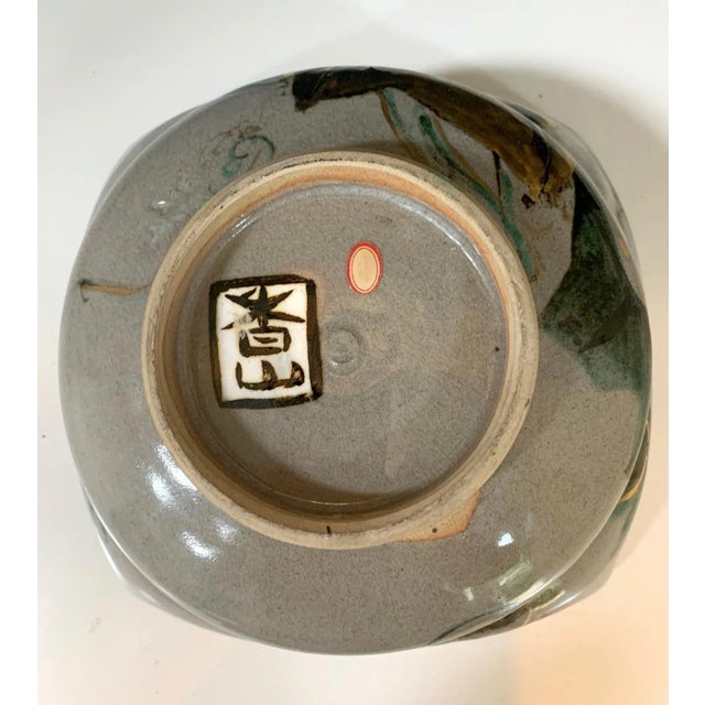 1900 - 1909 Japanese Ceramic Bowl Makuzu Kozan Utusushi Kenzan For Sale - Image 5 of 13