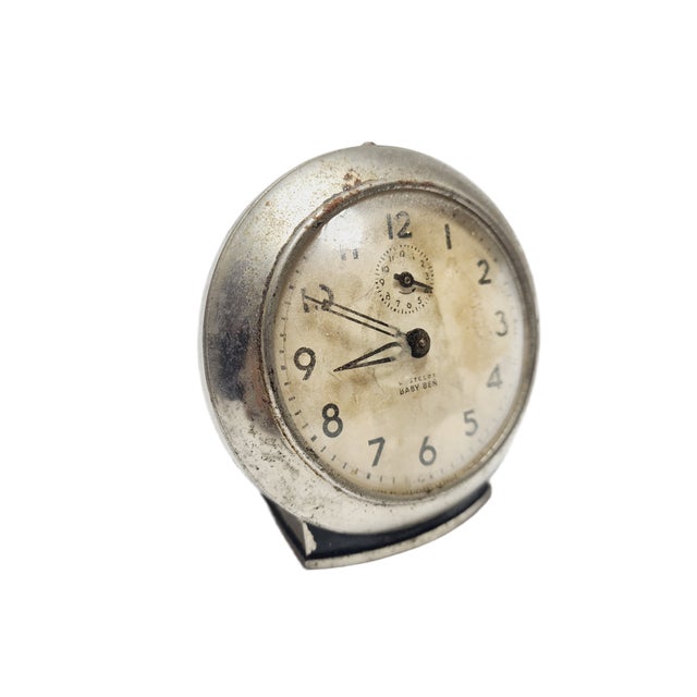 Art Deco Baby Ben Clock, United Kingdom, 1930s, in Good conditions. Designed 1920 to 1949