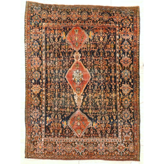 Antique Sarouk Farahan Persian Rug For Sale - Image 13 of 13