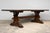 Brown Antique French Oak Monastery Trestle Dining Table For Sale - Image 8 of 18