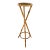 Attributed Bamboo Rosenthal Netter Rattan Tripod X Plant Stand For Sale