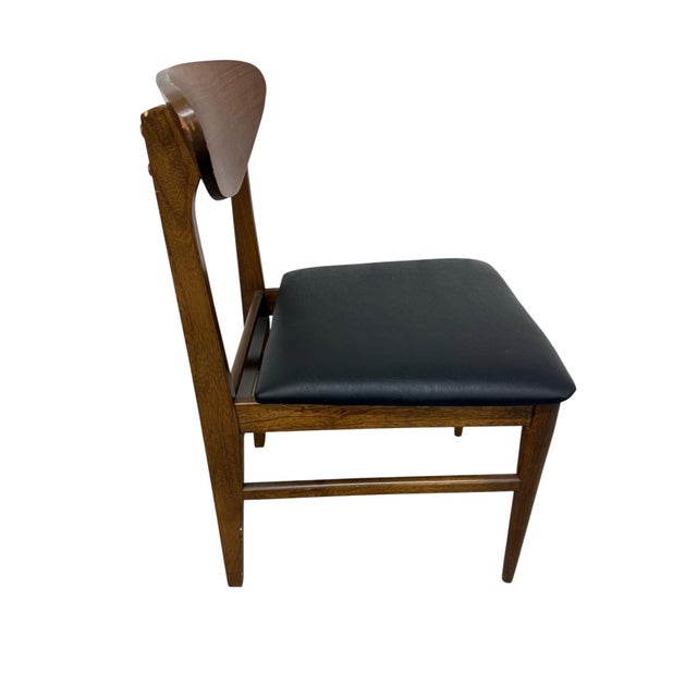 Wood Mid-Century Modern Walnut Dining Chairs - Set of 6 For Sale - Image 7 of 9