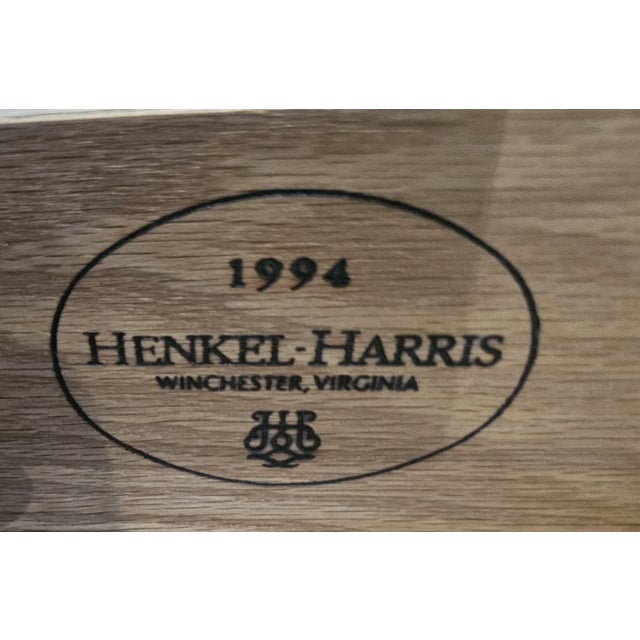 1990s Henkel Harris Wild Cherry China Breakfront Bookcase or Cabinet Made in Virginia For Sale - Image 17 of 17