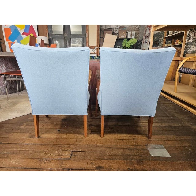 Wood Pair of Danish Vintage Lounge Chairs, 1960s For Sale - Image 7 of 11