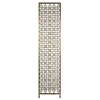 Mirrored Brass Wall Panel For Sale