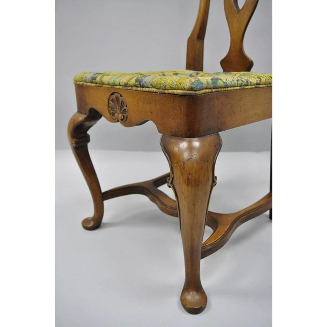 Mid 20th Century Mid 20th Century Italian Baroque Swedish Rococo Style High Back Dining Side Chairs - Set of 4 For Sale - Image 5 of 11