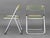 Transparent Giancarlo Piretti "Plia" Style Folding Chairs, 4 For Sale - Image 8 of 14
