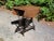 Vintage Solid Wood Drop Leaf Gate Leg Kitchen Dining Table Console Table For Sale - Image 4 of 12