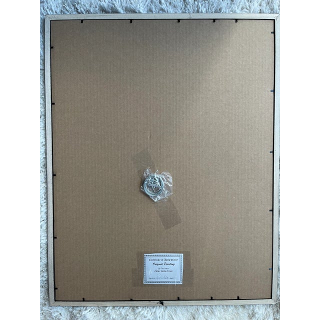 Abstract Expressionism Contemporary Abstract Face Portrait Acrylic Painting by Peter Keil, Framed For Sale - Image 3 of 4