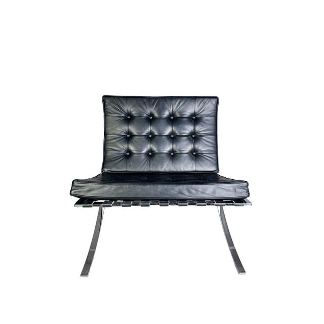 Barcelona Chair by Mies Van Der Rohe for Knoll International For Sale - Image 16 of 16