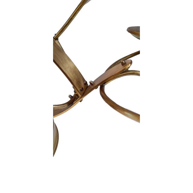 Large Swan-Shaped Brass Cake Holder, 1970s For Sale - Image 9 of 12