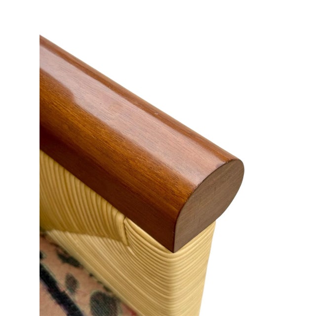 Tan John Hutton for Donghia Merbau Rattan Coastal Loungers- A Pair For Sale - Image 8 of 12