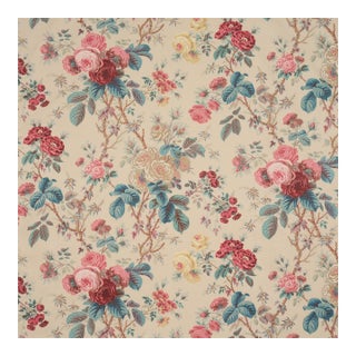 Schumacher She Walks In Beauty Chintz Fabric in Document For Sale